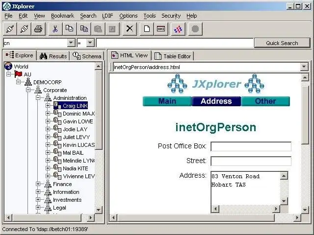 Download web tool or web app JXplorer - A Java Ldap Browser Download web tool or web app JXplorer - A Java Ldap Browser