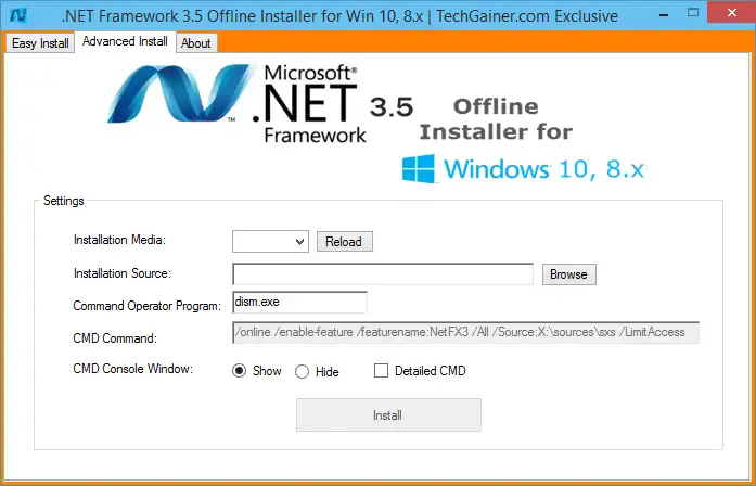 Download web tool or web app .Net Framework 3.5 offline Installer Download web tool or web app .Net Framework 3.5 offline Installer