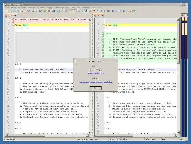 Download web tool or web app Notepad++ Compare plugin Download web tool or web app Notepad++ Compare plugin